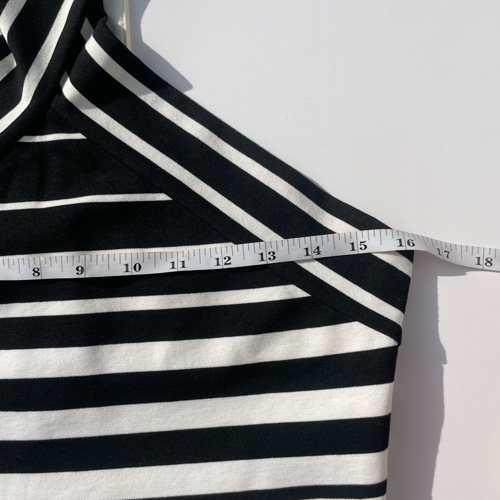 Bec & Bridge Black and White Crisscross Halter Crop Top - Picture 4 of 5